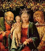 Albrecht Altdorfer Heilige Familie mit einem Engel oil painting reproduction